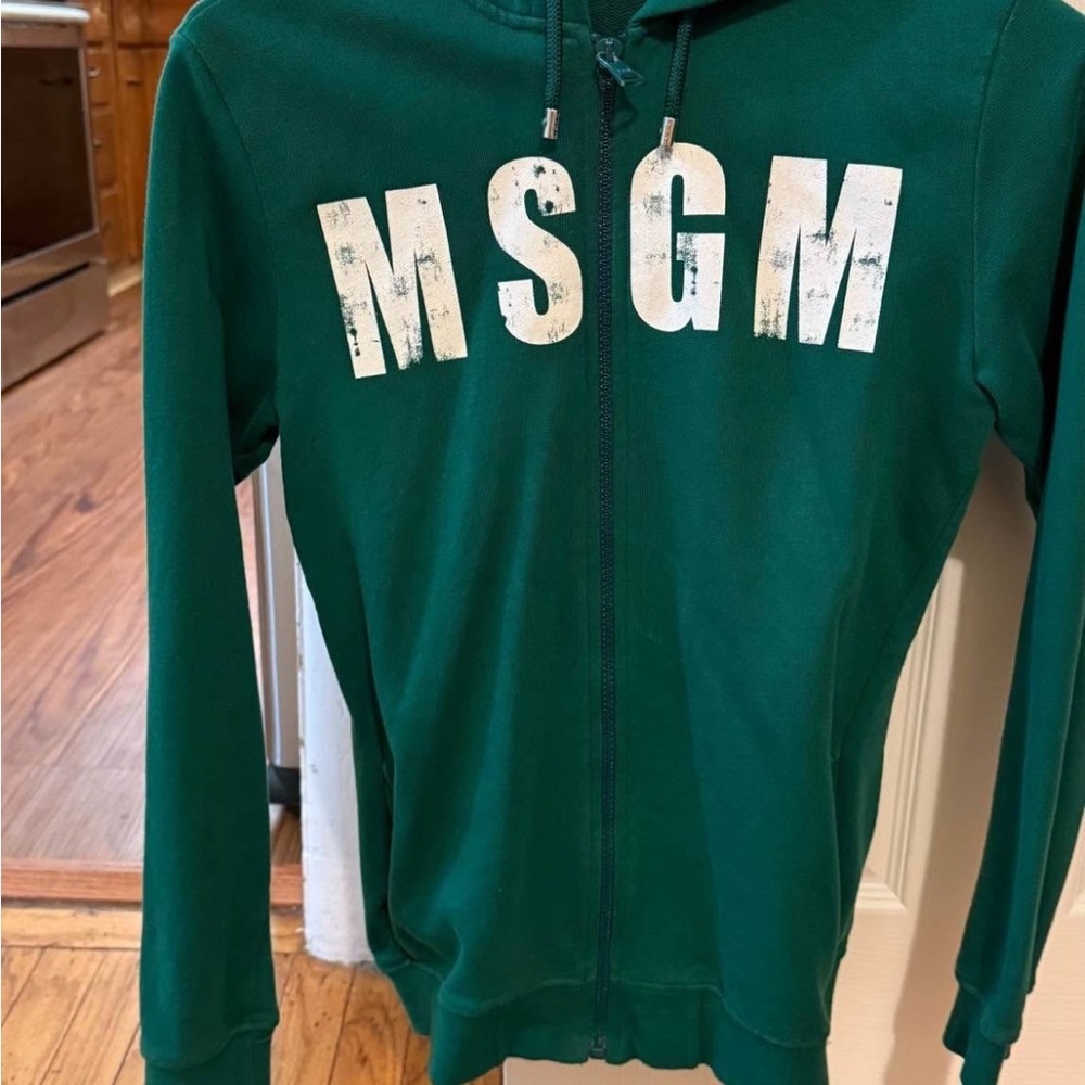 MSGM Green Hoodie